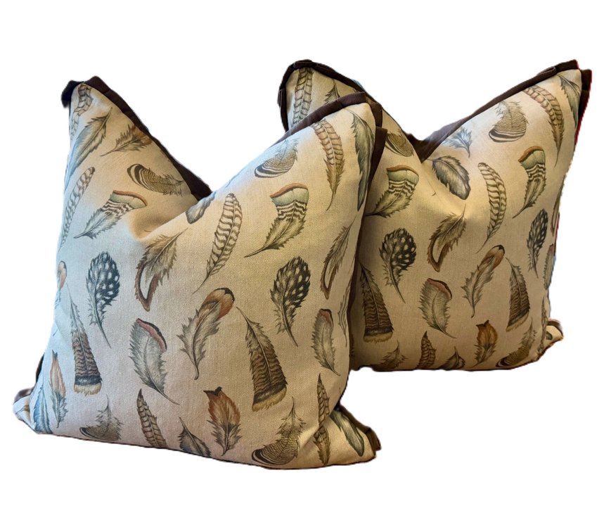 Brandon Godwin Design Pillows with Feather Blend Inserts