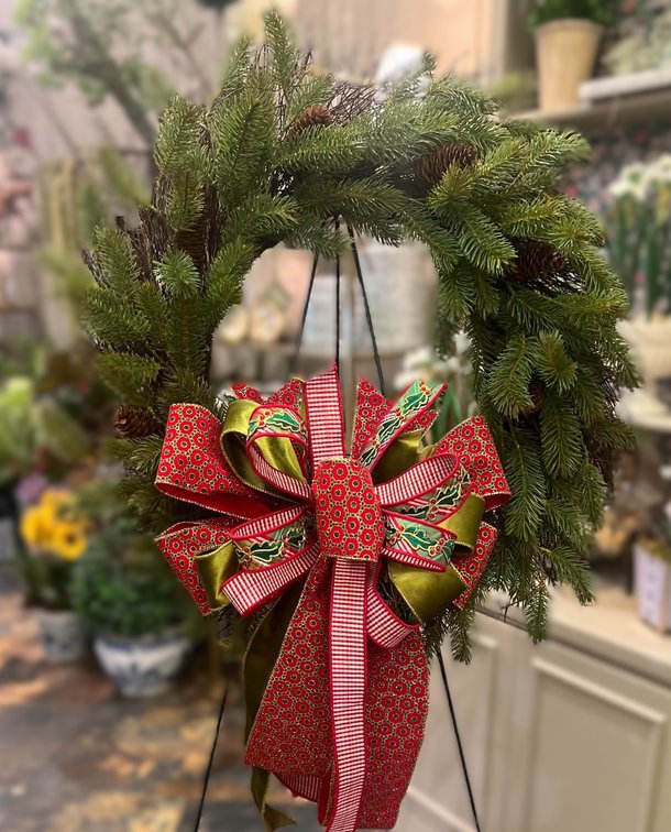 Christmas Wreath from Singletary's Flowers