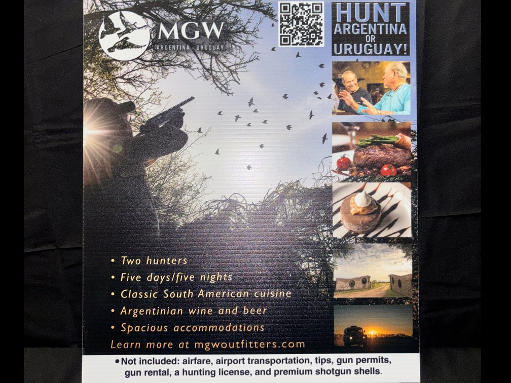Argentina or Uruguay Dove Hunt