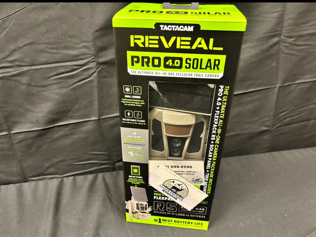 Tactacam Reveal Pro 4.0 Solar Trail Camera with Flexpack power system