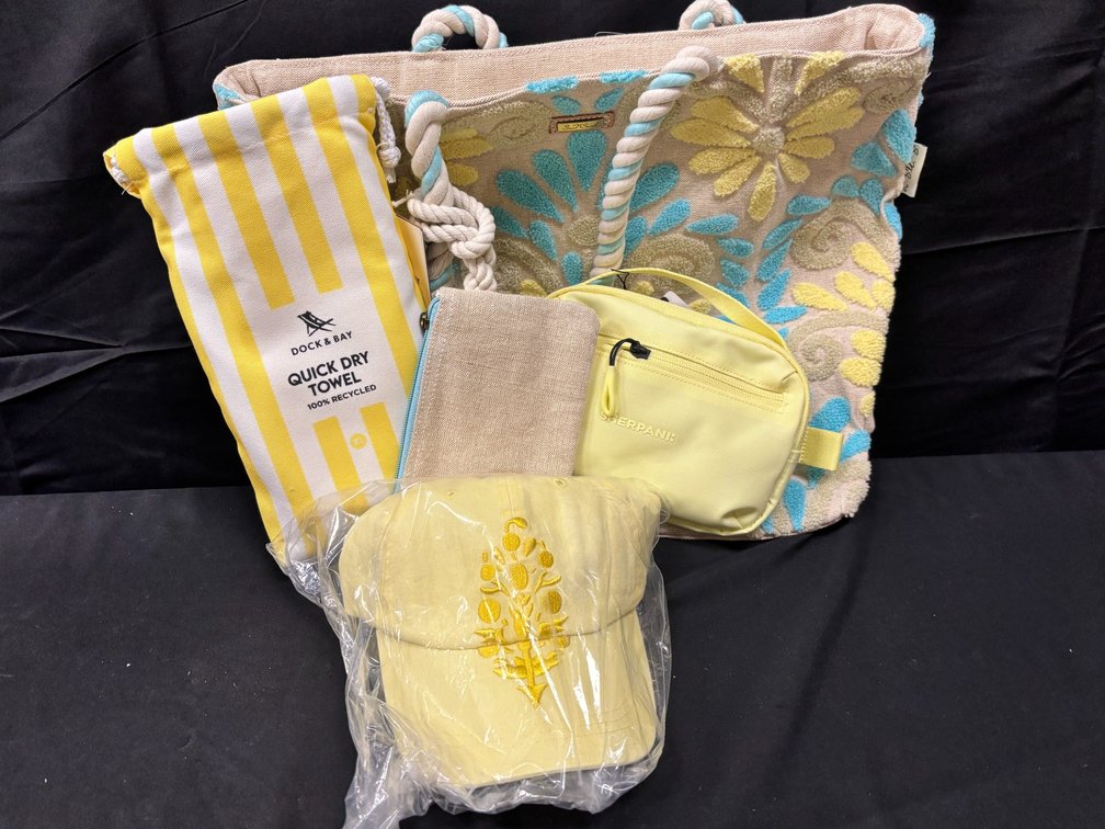 $50 SWM Gift card with Beach Bag, belt bag, hat & towel