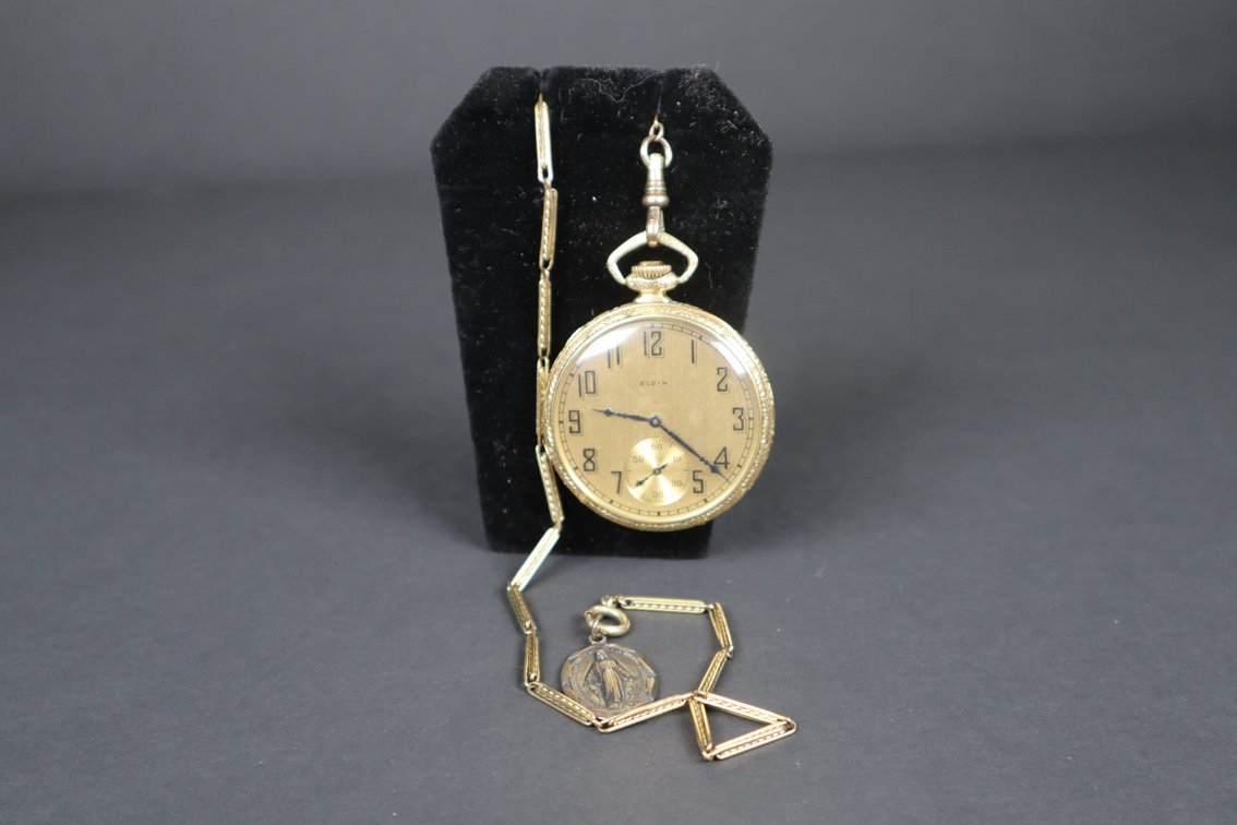 Elgin 14kt Gold Filled Pocket Watch