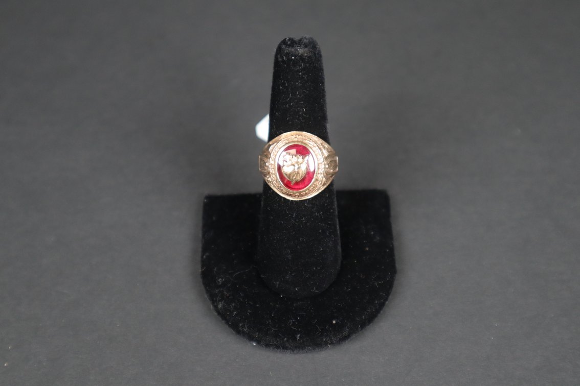1956 10kt High School Class Ring, Size 7.5