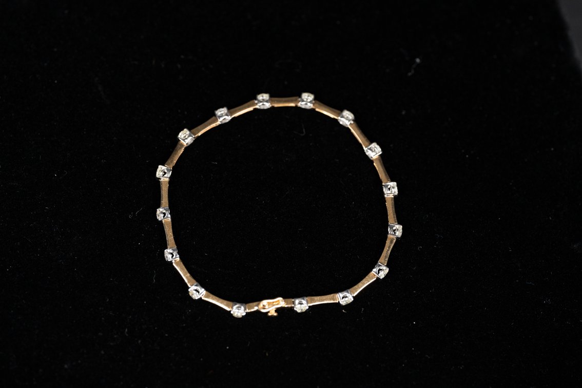 14kt Yellow Gold Diamond (1.39ct) Bracelet