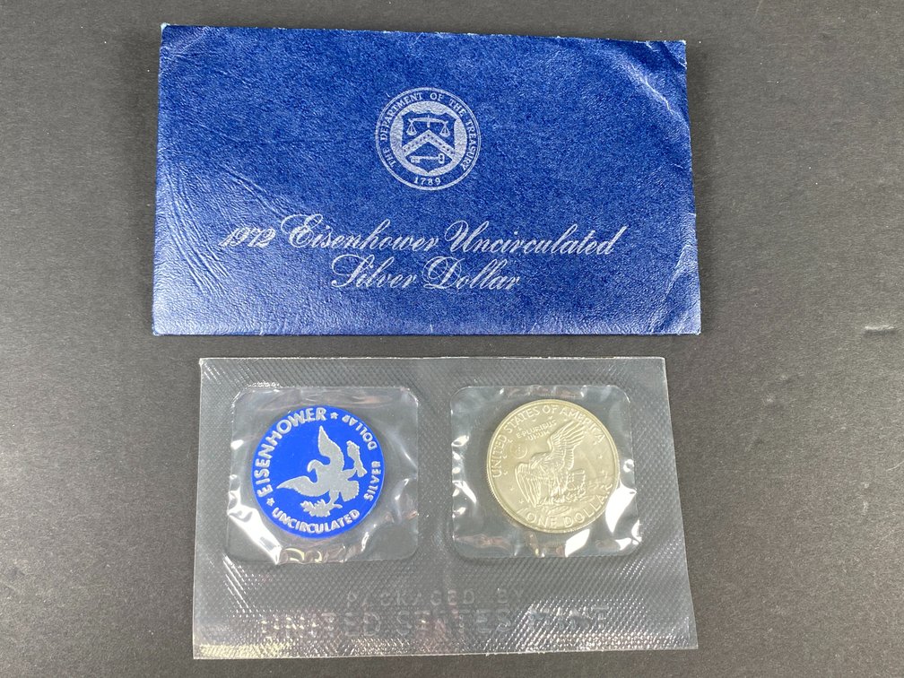 1972 Eisenhower Uncirculated Silver Dollar