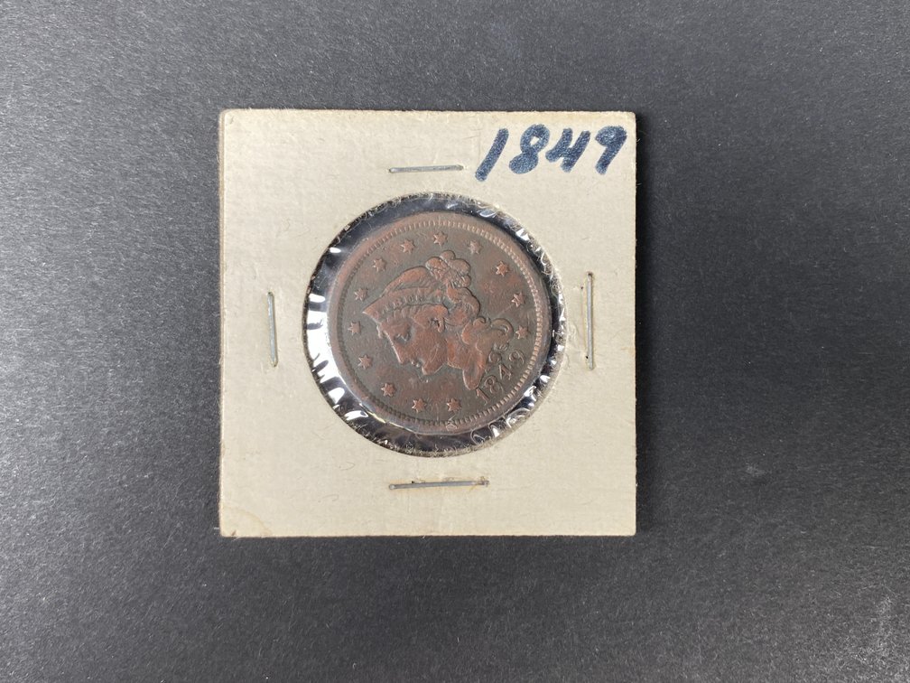 1849 Braided Hair Large Cent