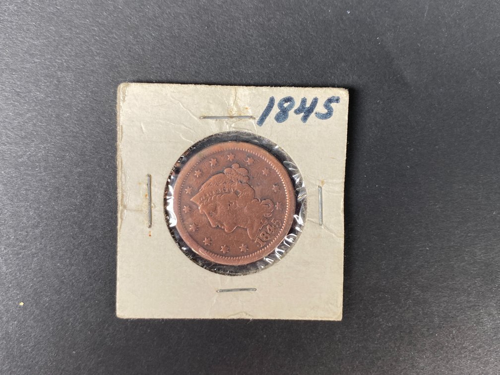 1845 Braided Hair Large Cent