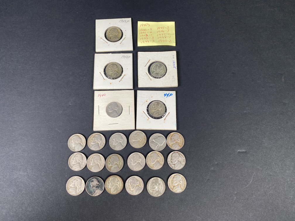 Wartime and Other 1940's Nickels