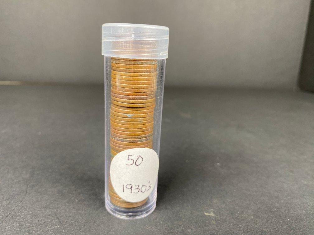 Roll of 50 Lincoln Cents from 1930's