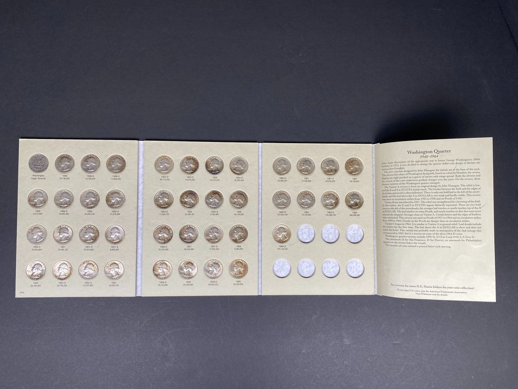 (41) Washington Quarter Complete Set from 1948-1964