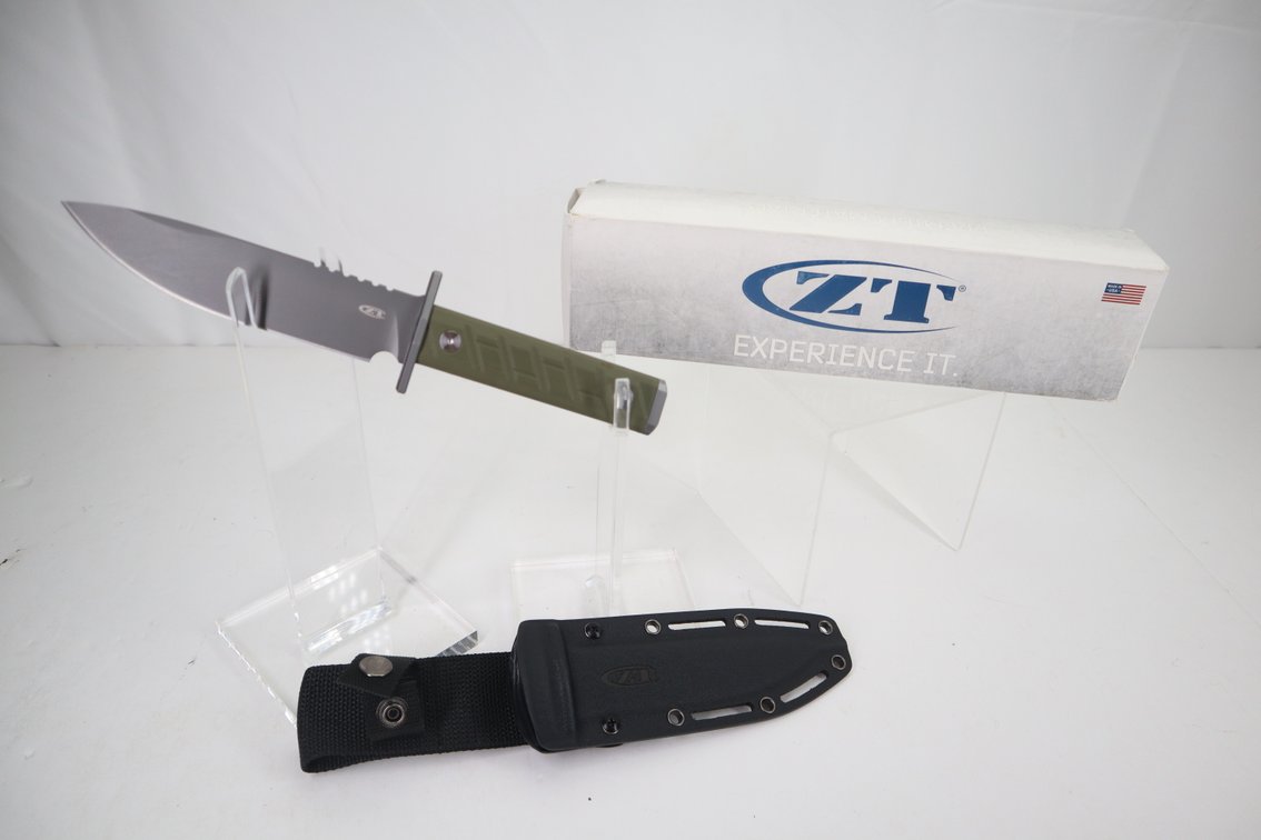 Zero Tolerance 0006 Fixed Cerakote Blade Knife with Sheath and Box