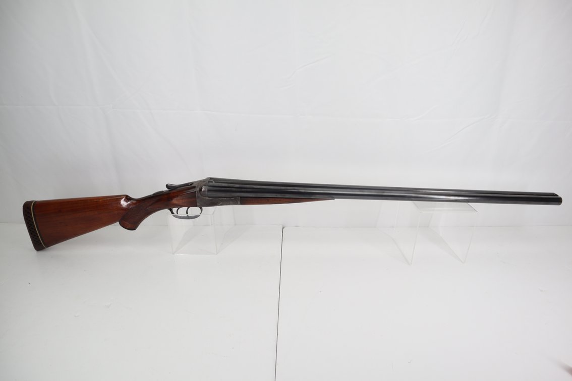 A H Fox Gun Co Sterlingworth 12GA Side by Side Shotgun with Full and Improvised Modified Choke. 30" Barrel