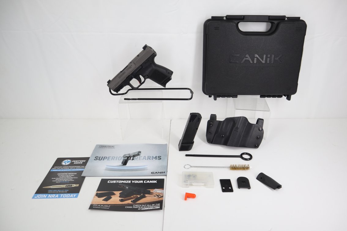 Canik TP9 Elite SC 9x19 Pistol with Tritium Front Sight, Holster and Box