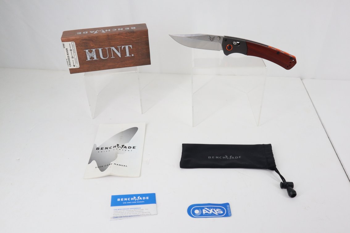 Benchmade Crooked River Knife in Box with Paperwork