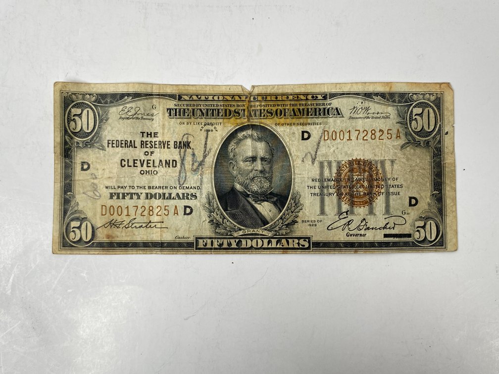 $50 Federal Reserve Note Brown Seal 