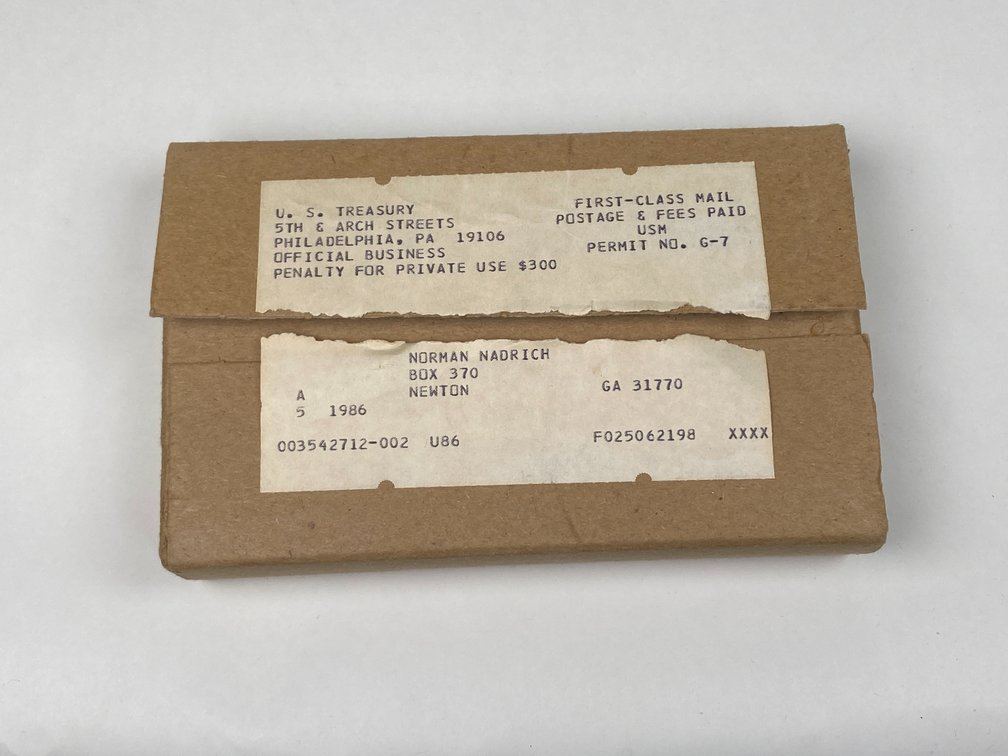 (5) 1986 P and D Uncirculated Coin Sets in Original Shipping Box