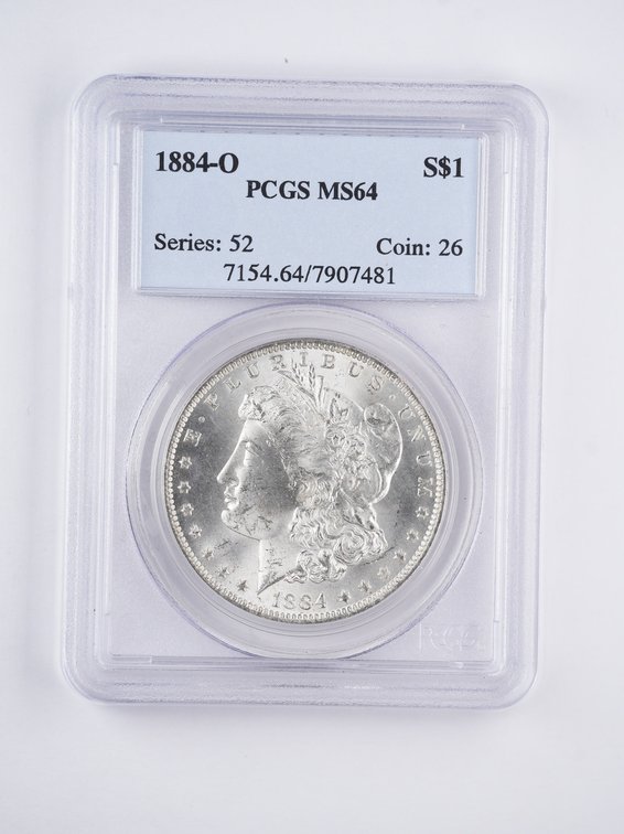 1884 O Morgan Dollar MS64