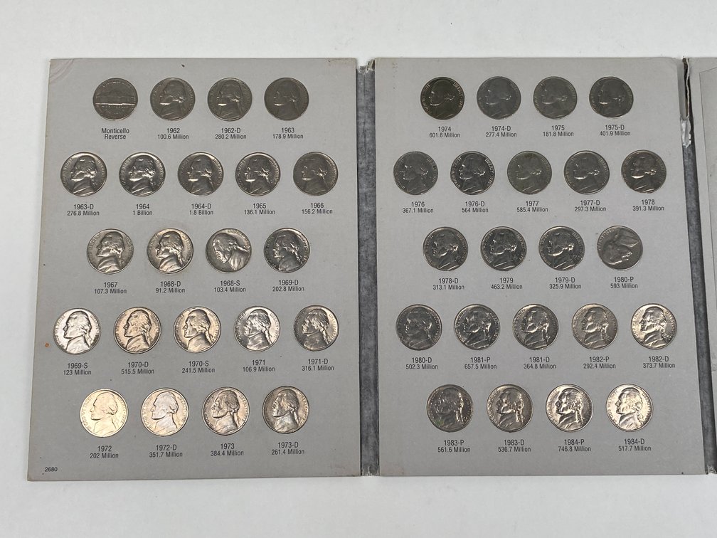 1962-1986 Jefferson Nickel Set