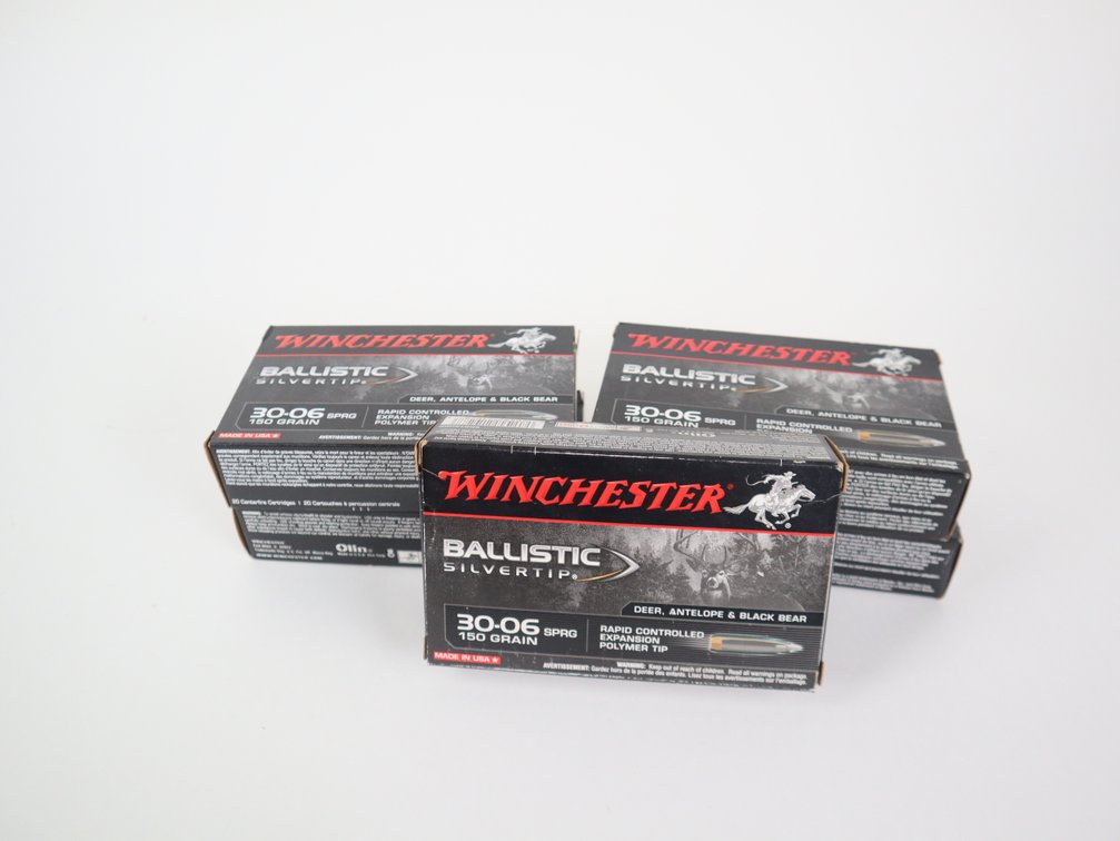 100 Rounds of 30-06 Winchester Ballistic Silver Tip Ammo
