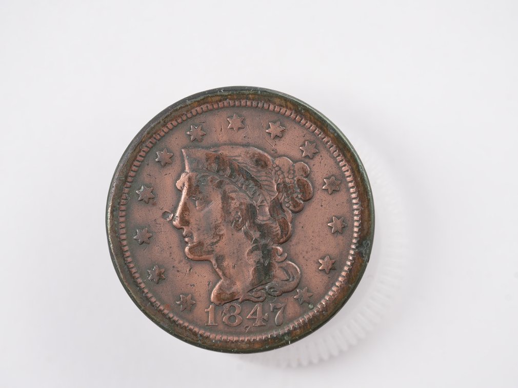 1847 Braided Hair Large Cent