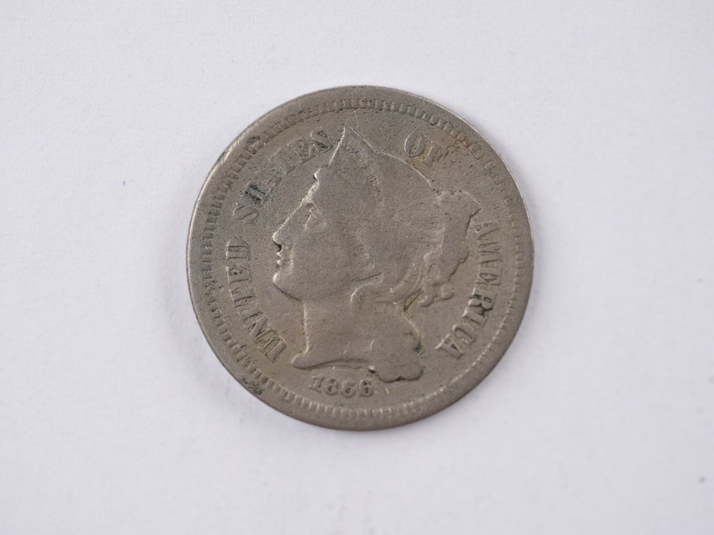 1866 Nickel Three Cents