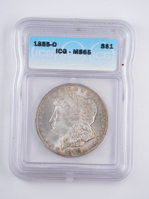 1885 O Morgan Dollar MS65