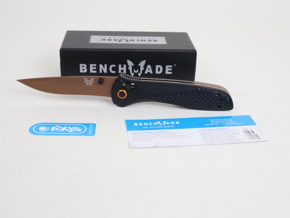 Benchmade Seven Ten Gray Aluminum Recurve Folding Knife