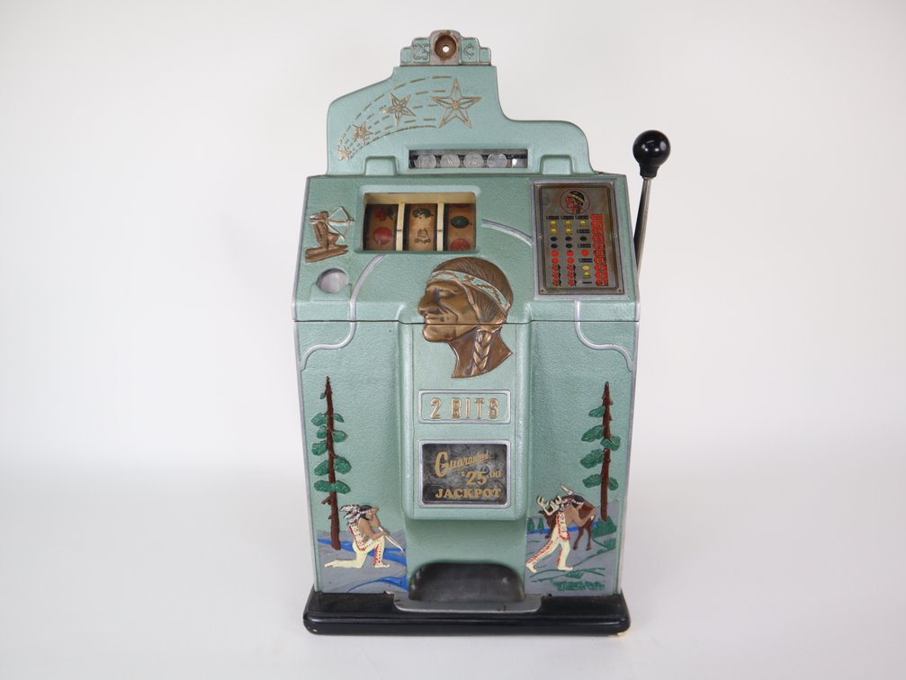1930's Jennings Chief 25 Cent Slot Machine