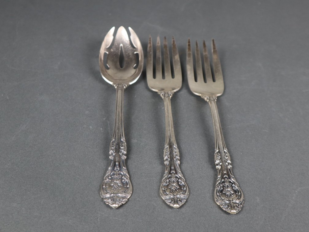 (3) "King Edward" by Gorham Sterling Silver Serving Utentils Approximately 209g