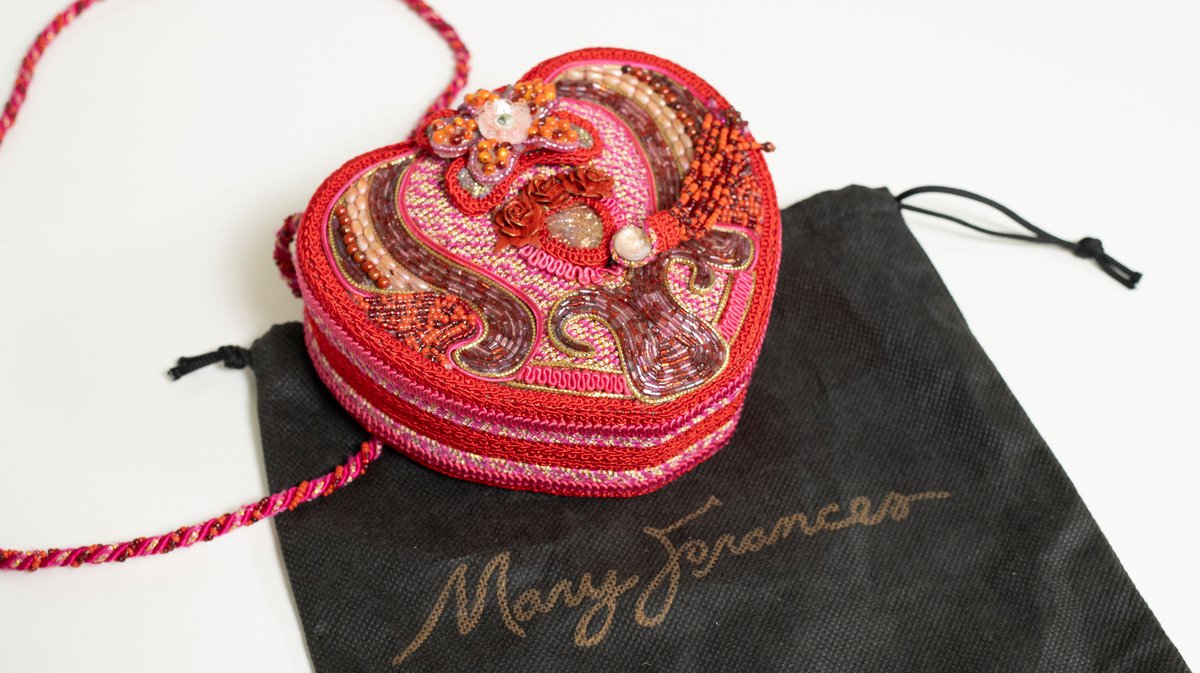 Mary Frances Heart Purse