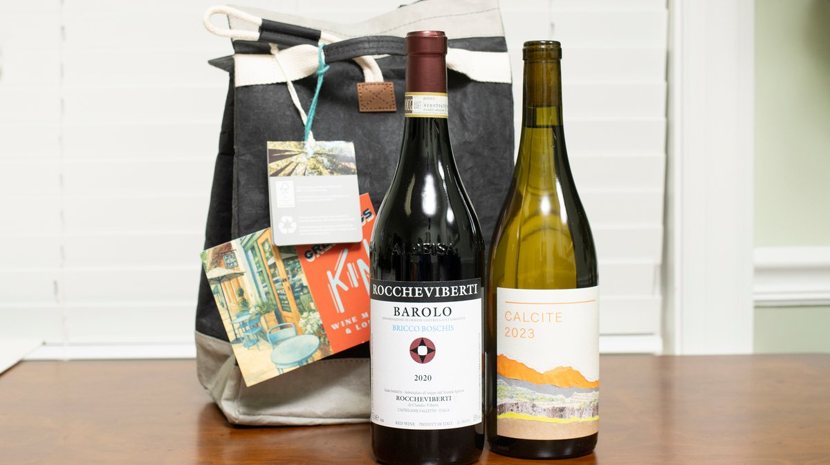 KIN Wine Market & Lounge--two wines and carry bag