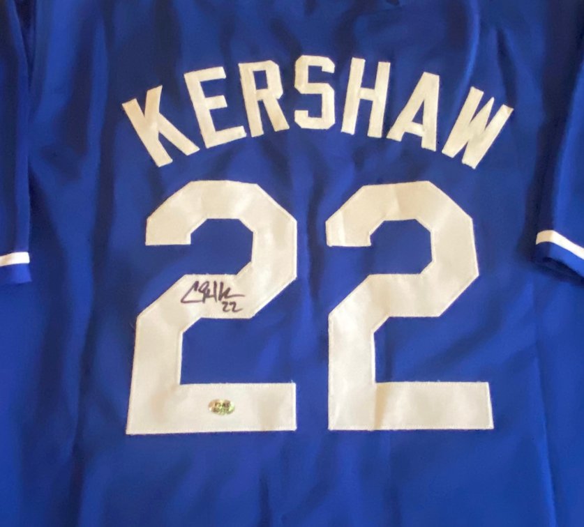 Clayton Kershaw's Signed & Authenticated Jersey