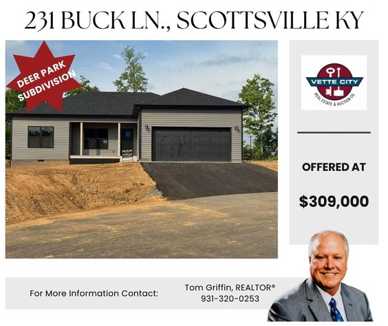 231 Buck Ln., Socttsville, KY