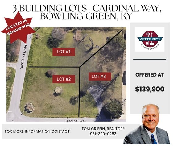 1337 Cardinal Way, Bowling Green, KY LOT#1,#2, & #3