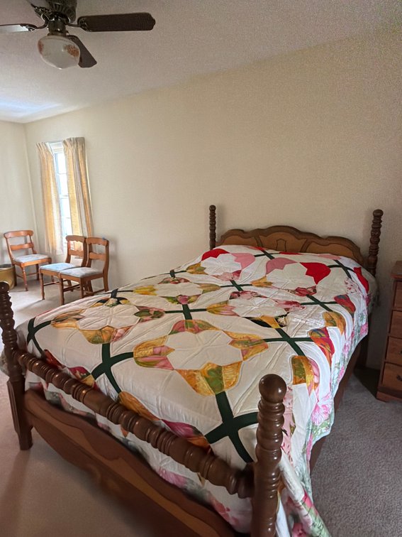 Wooden 4 poster bed