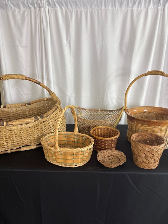 Large Assortment of Woven Baskets
