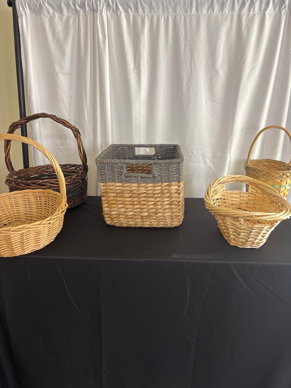 Assorted Decorative Woven Basket Lot