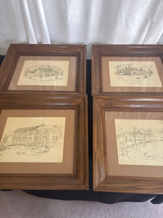 Set of Four Framed Local to Greensburg / Green County Prints