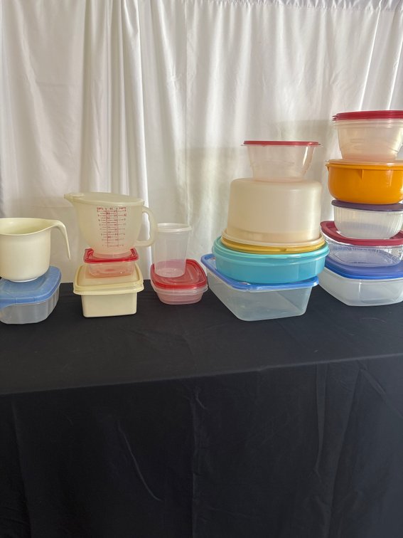 Large Assortment of Tupperware & Plastic Food Storage Containers
