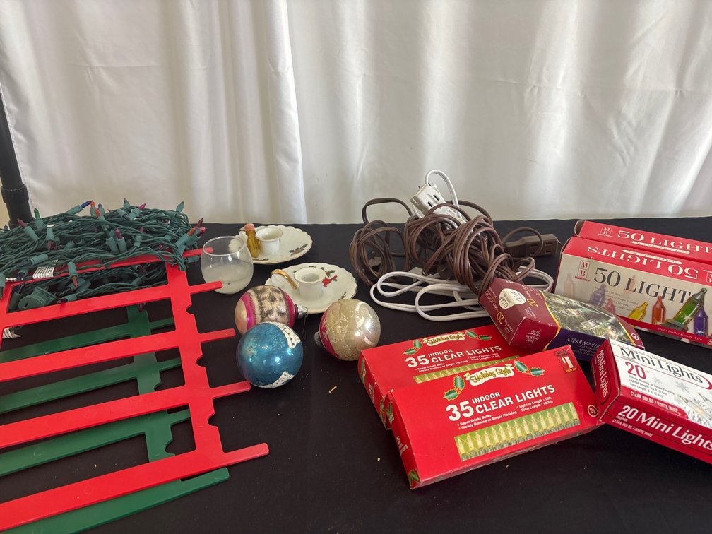 Lot of Christmas Lights & Holiday Decorations