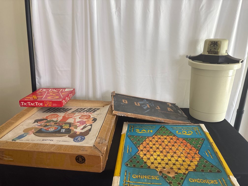 Vintage Games & Household Items Assortment