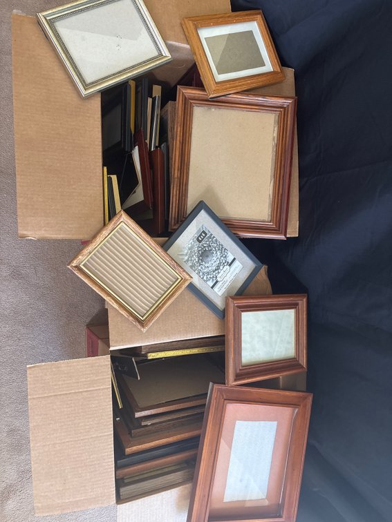 Two Boxes of Various Frames