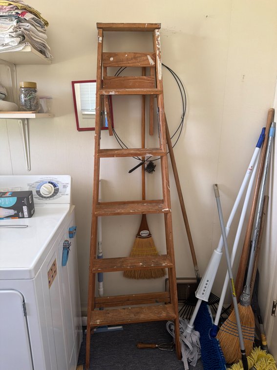 Vintage Wooden Step Ladder –