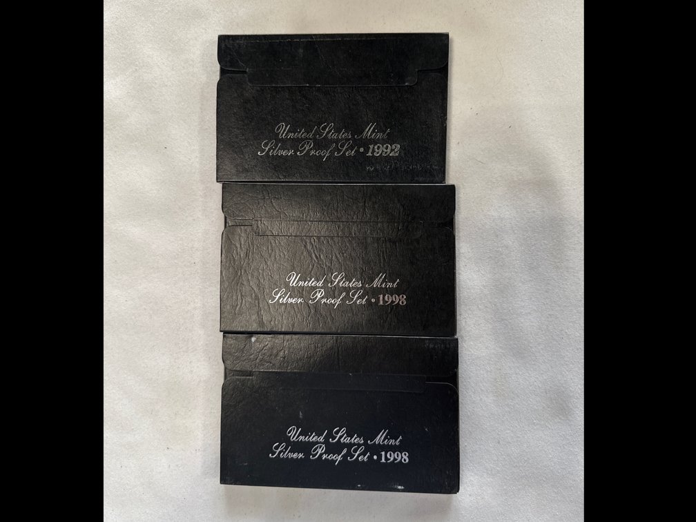 3X Silver Proof Sets 90% Silver