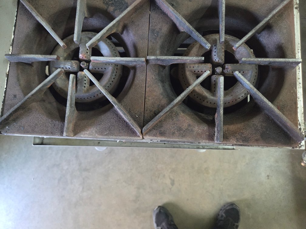 Gas unit on Stainless Cart - Condition Unknown