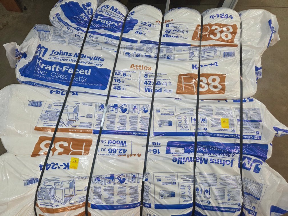 John Mansville R-38 Insulation   4 bundle (8pc.each)