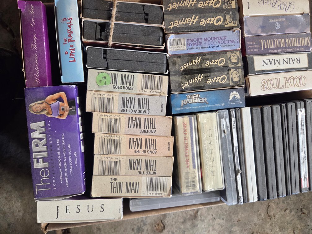 Assorted VHS tapes