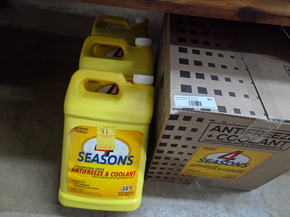 10 gallons   4 Seasons Antifreeze