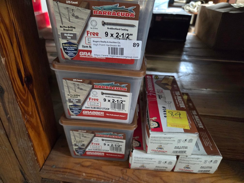 2 1/2 " deck screws   Tie Master Screws