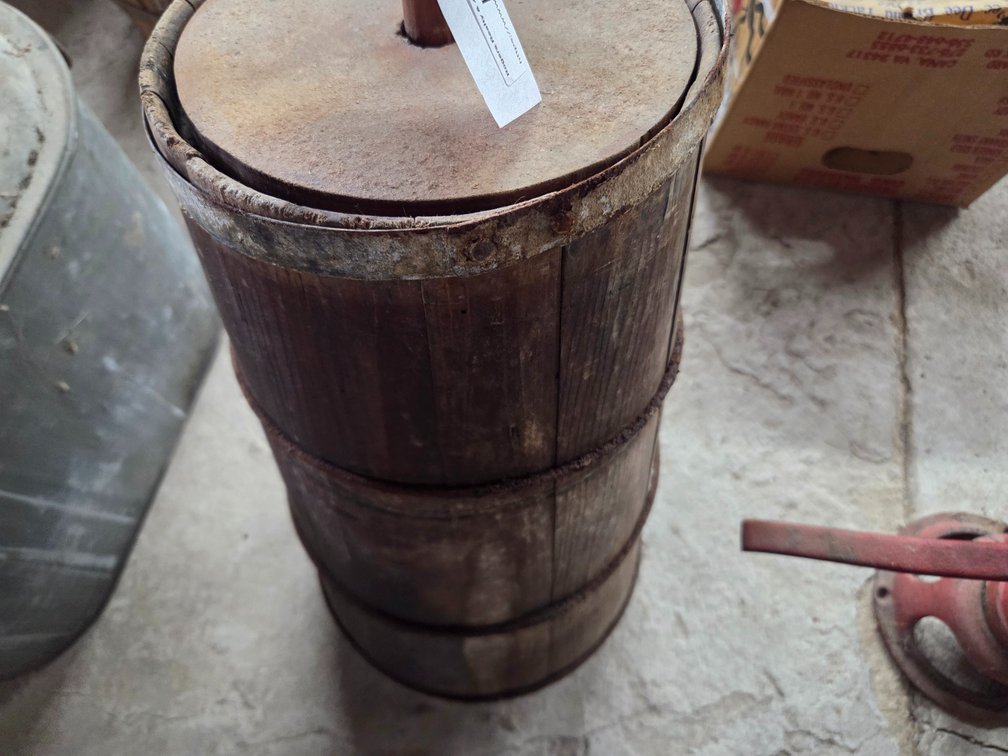 Vintage butter churn